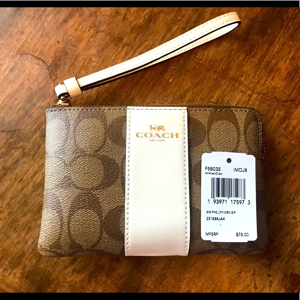 NWT Coach Zip Wallet